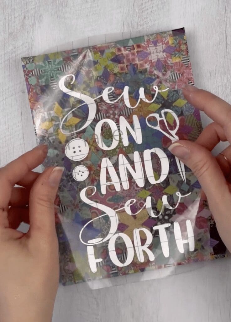 Applying Cricut Vinyl to Custom Project Planner