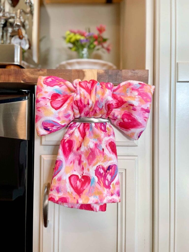 Pink Bow Tea Towel Pink Bow Tea Towel